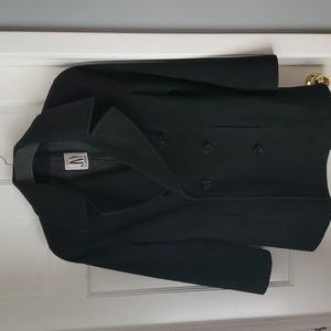 Jones New York black wool pea coat